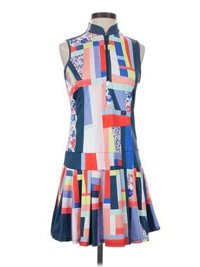 Lucky in Love Tennis or golf Dress navy multi floral  sz XS